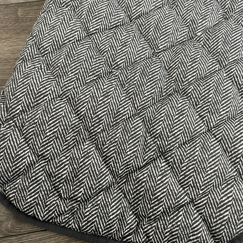 J. Crew Vest Sleeveless Grey Quilted Down Feather Puffer Vest XS Zip - Picture 10 of 10
